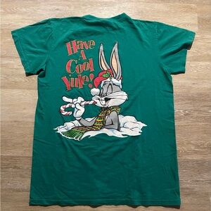 Bugs Bunny Christmas Vintage 1995 Warner Bros Sleep T-Shirt XL or Sleep tee